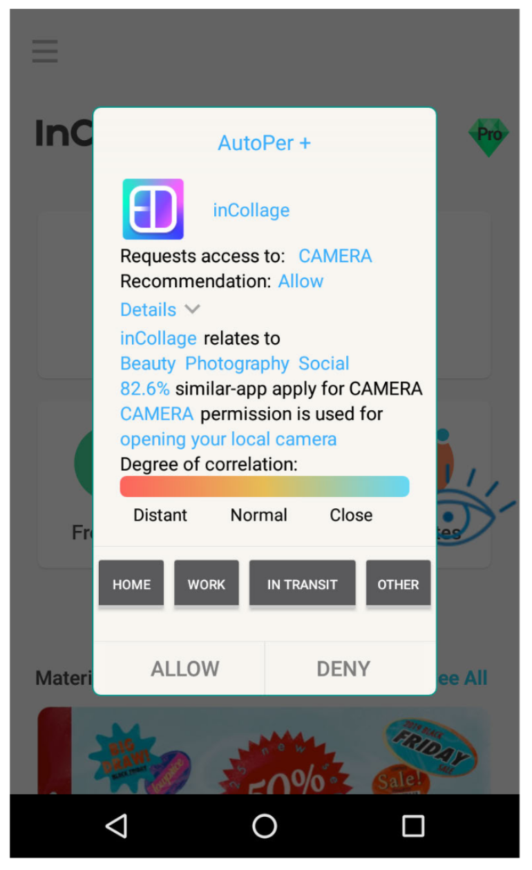 Interface de recomendação AutoPer+  <a href="#section3">[3]</a>.