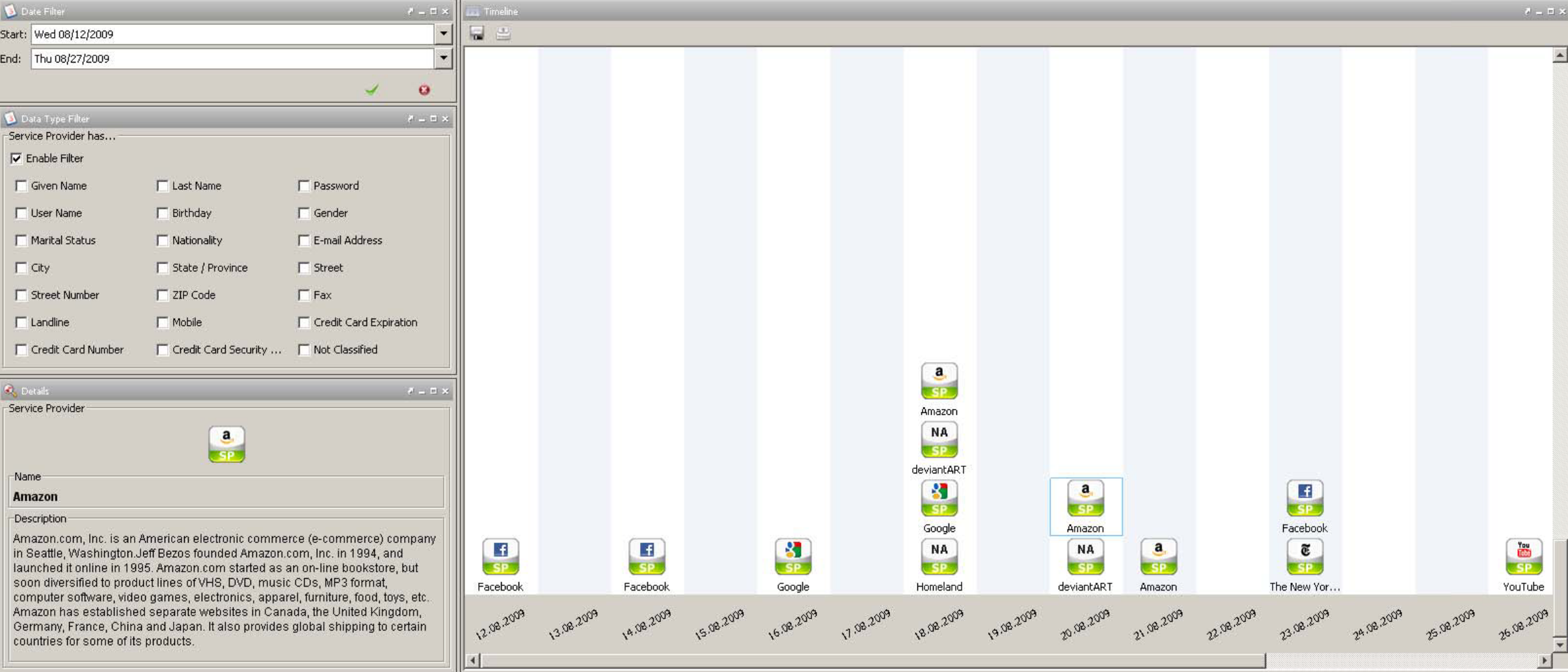 The chronological view of the Data Disclosure Log <a href="#section1">[1]</a>.