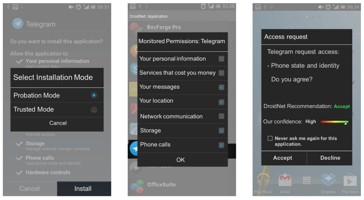 Interface do DroidNet <a href="#section2">[2]</a>.