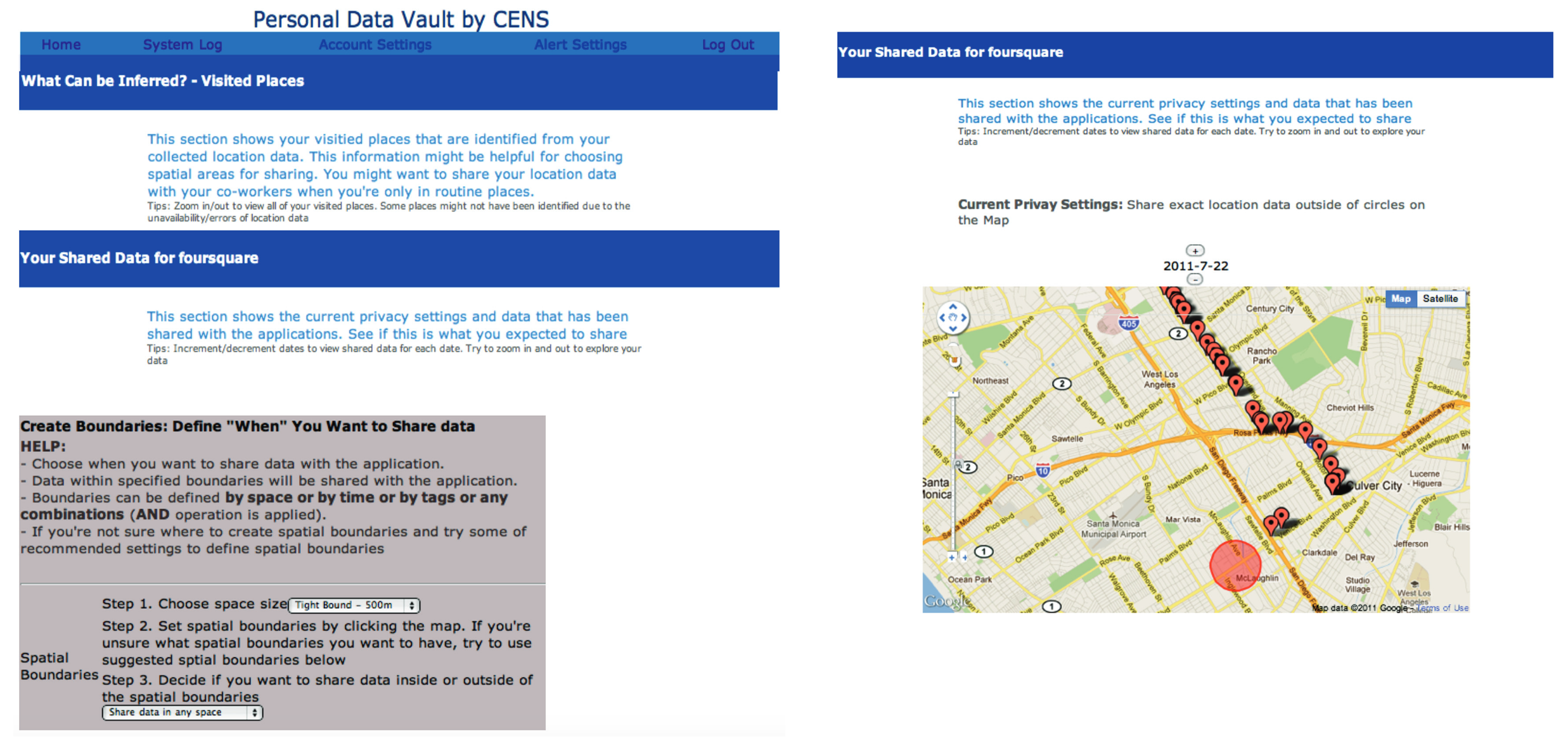 PDVLoc web interface <a href="#section1">[1]</a>.