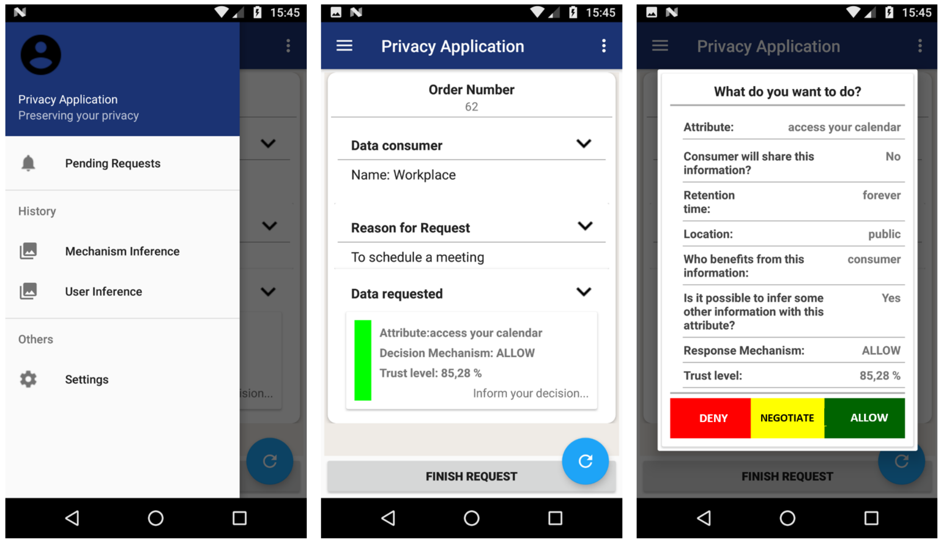 Interface do aplicativo de privacidade <a href="#section19">[19]</a>.