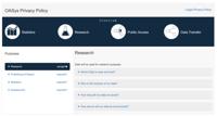 Example of a Privacy Policy User Interface using icons to inform the Data subject 'at first glance' <a href="#section3">[3]</a>.
