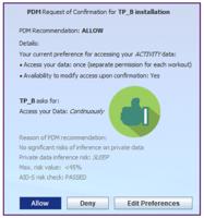 The Personal Data Manager (PDM) confirmation request and recommendation <a href="#section3">[3]</a>.