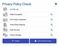 The user interface of Privacy Policy eXplainer (PriX) <a href="#section2">[2]</a>.