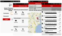 As interfaces do aplicativo móvel SPISM  <a href="#section17">[17]</a>.