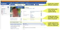 AudienceView prototype resembling Facebook’s profile information and layout as in <a href="#section1">[1]</a>.